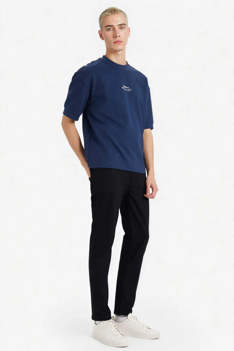 DeFacto Breathable Loose Fit Printed T-Shirt