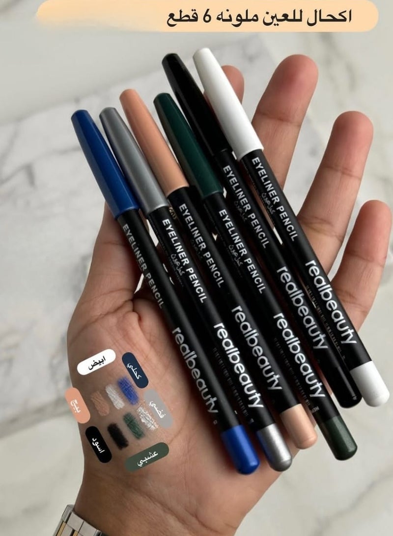 REAL BEAUTY 6-Piece Eyeliner Pencil - Image 2