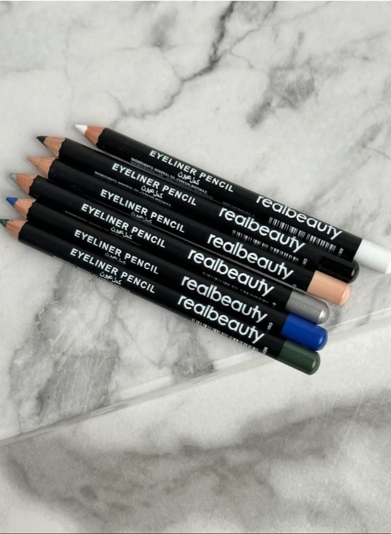 REAL BEAUTY 6-Piece Eyeliner Pencil - Image 3