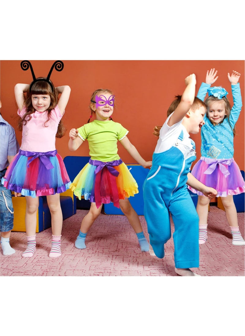 Excefore - Butterfly Wings for Girls, Butterfly Costume for Party Kids Fairy Wing Dress with Mask and Antenna Headband - Image 1