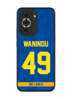 Rugged Black Edge Case for Huawei nova 10 Pro, Slim fit Soft Case Flexible thin Cover - Player Name - Wanindu Hasaranga, Jersey Number- 49