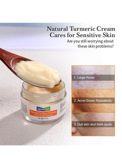 DR.MIDER Turmeric Face Cream Moisturizing Skin Brightening with Natural Turmeric, Dark Spot Remover for Face and Body, Turmeric Cleanses the Skin, Fights Acne, Anti-Aging and Evens Tone  - Image 2