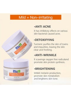 DR.MIDER Turmeric Face Cream Moisturizing Skin Brightening with Natural Turmeric, Dark Spot Remover for Face and Body, Turmeric Cleanses the Skin, Fights Acne, Anti-Aging and Evens Tone  - Image 5