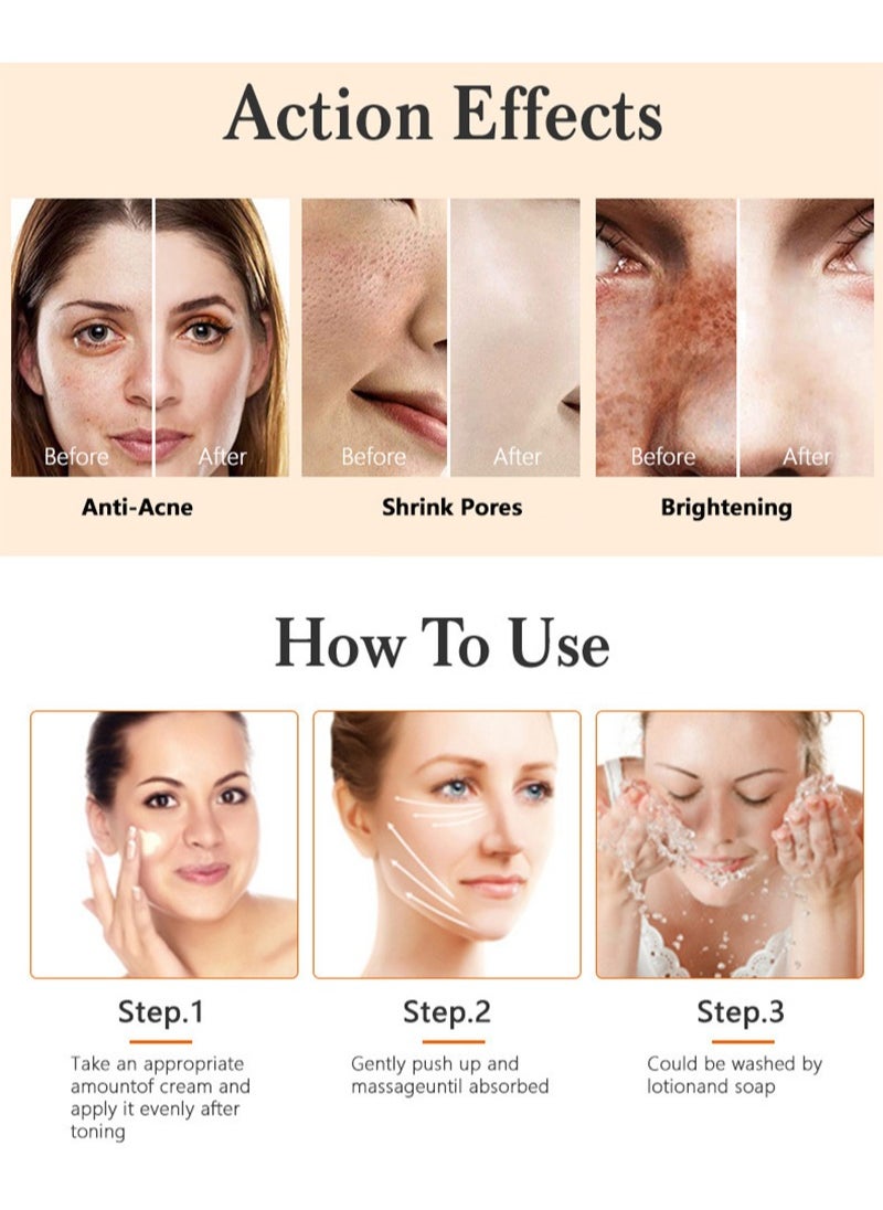 DR.MIDER - Turmeric Face Cream Moisturizing Skin Brightening with Natural Turmeric, Dark Spot Remover for Face and Body, Turmeric Cleanses the Skin, Fights Acne, Anti-Aging and Evens Tone - Image 1