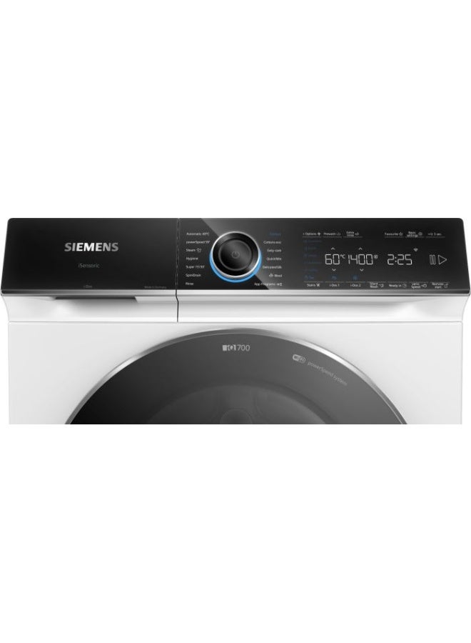 SIEMENS WG44B2A0GC  Home Connect iQ700 9kg Front Load Washing Machine,1400 RPM, i-Dos Automatic Dosing, SpeedPack XL, Stain Removal, Anti-Vibration 9 kg WG44B2A0GC White - Image 3