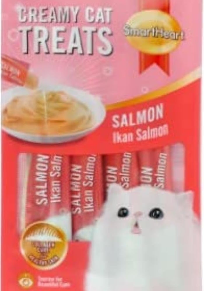 SmartHeart علاجات سمارت هارت الكريمية للقطط - نكهة السلمون - Image 1