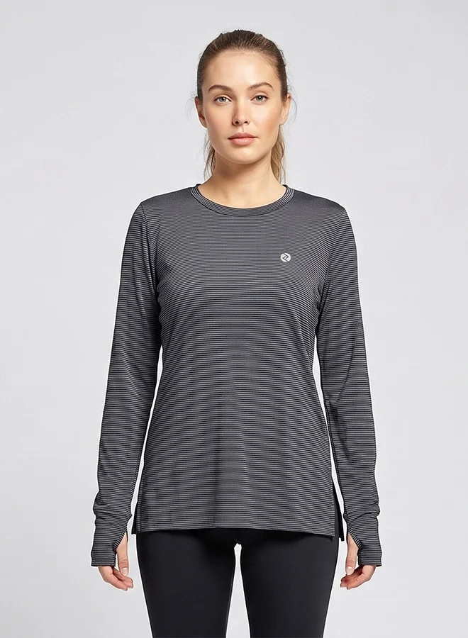 Zaecy Women's Full Sleeve Side Slit Top