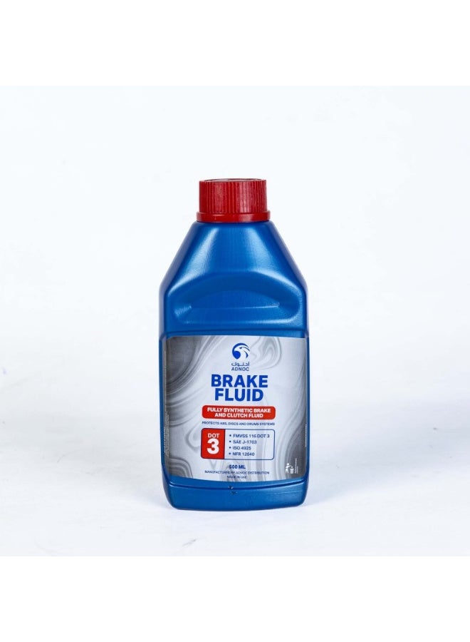DOT3 BRAKE FLUID FULLY SYNTHETIC 500ML