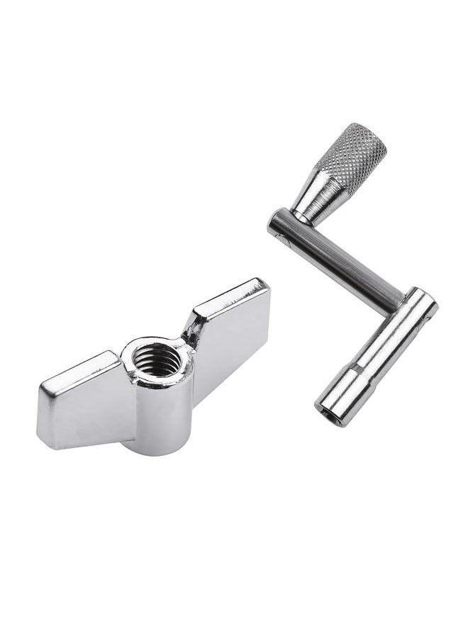 23pcs Cymbal Replacement Accessories Drum Parts with Cymbal Stand Felts Drum Cymbal Felt Pads Include Wing Nuts Washers Cymbal Sleeves and Drum Key