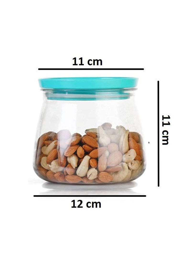 Generic - New Airtight Plastic Container Jar Set For Kitchen 900ml Set Of 6 - Image 1