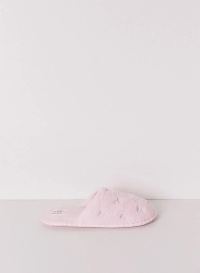 Faux shearling Snoopy slippers