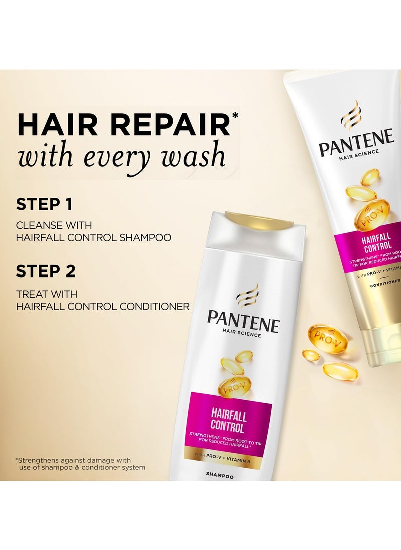 Advanced Hairfall Solution, Hairfall Control Shampoo, Pack of 1, 340ML, Pink