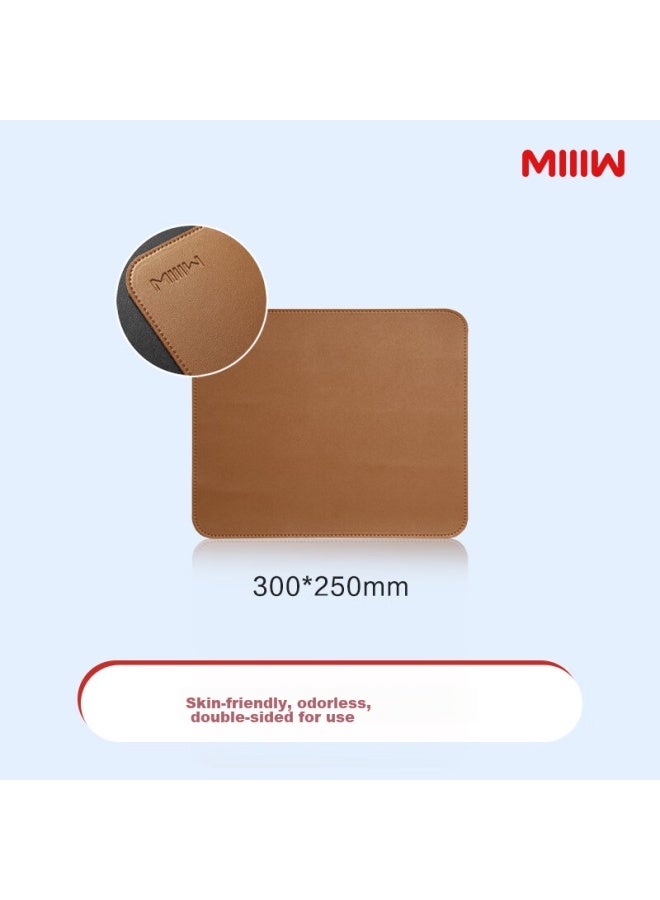 Miiiw Mouse Pad 300*250mm, Large Size Thickened, Office And Gaming Mouse Pad, Student Computer Desk Mat, Brown Pm02 - Image 1