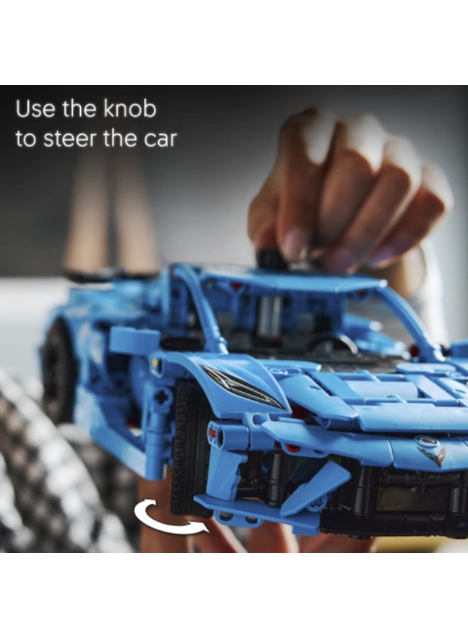 مركبة لعبة للأطفال مجموعة نموذج سيارة Chevrolet Corvette Stingray الزرقاء 42217 من ليغو® Technic - view 5