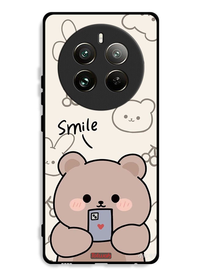 Tolwak Realme 12 Pro 5G Protective Case Cover Smile Bear Art - Image 1