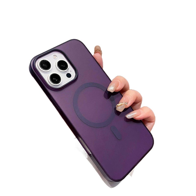 MagSafe Case | Purple | PC | Drop Protection | Strong Magnetic | Shockproof Cover for iPhone SE (3rd generation) - Image 1