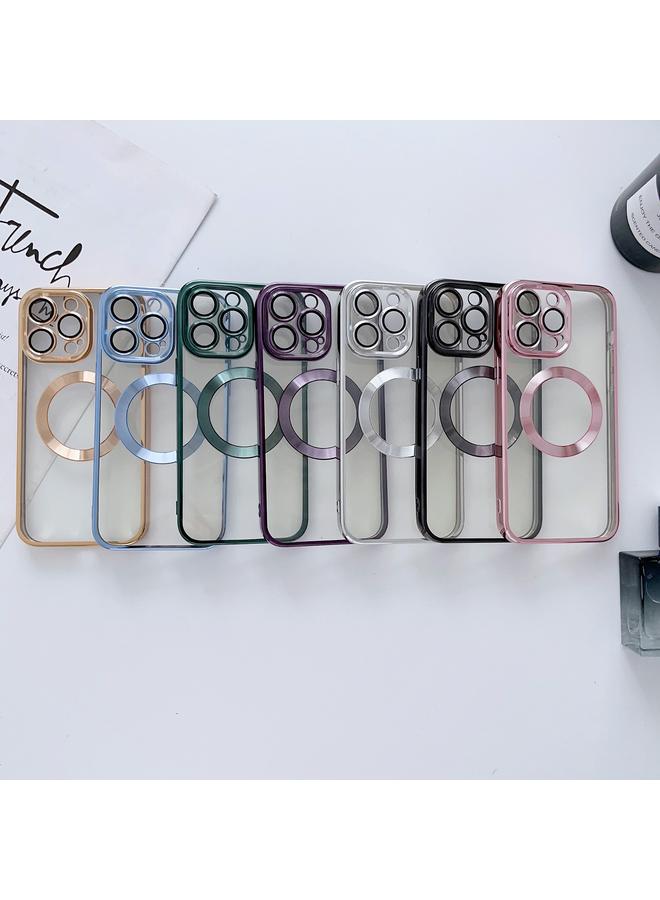 S-TOP Case For iPhone 14 MagSafe Electroplated Magnetic TPU Phone Case with Dust Filter & Lens Film - Image 2