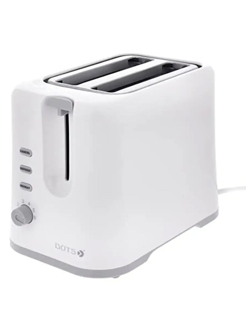 دوتس محمصة الخبز الصغيرة من الستانلس ستيل، شريحتين، Brd-01B باللون الأبيض - Image 1