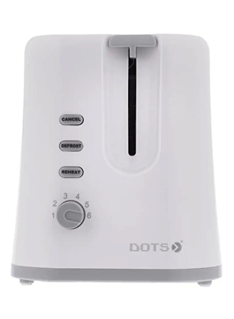 دوتس محمصة الخبز الصغيرة من الستانلس ستيل، شريحتين، Brd-01B باللون الأبيض - Image 3