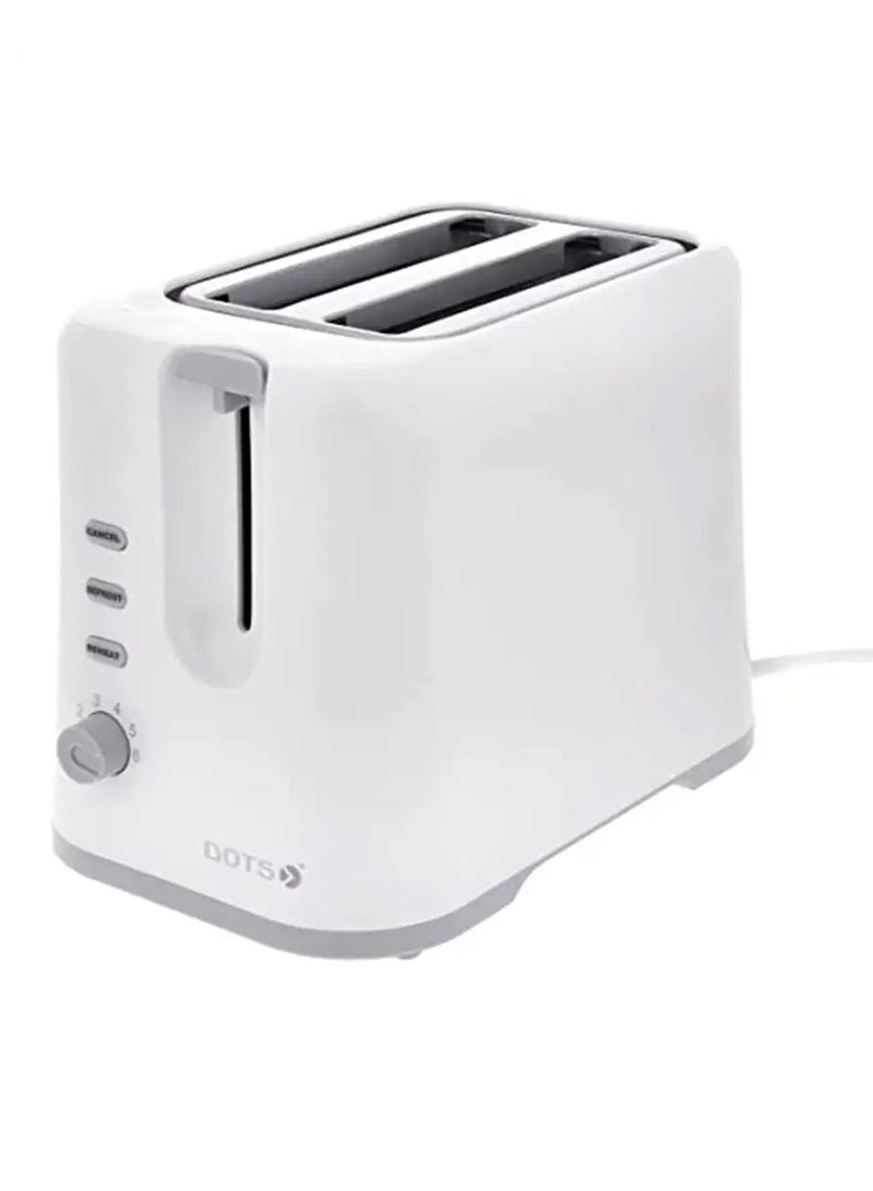 دوتس محمصة الخبز الصغيرة من الستانلس ستيل، شريحتين، Brd-01B باللون الأبيض - Image 4