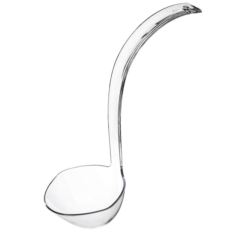 Plasticpro Disposable Plastic Soup/Punch Laddle Durable Heavy Duty Premium Serving Utensils Clear Pack of 4 - Image 1