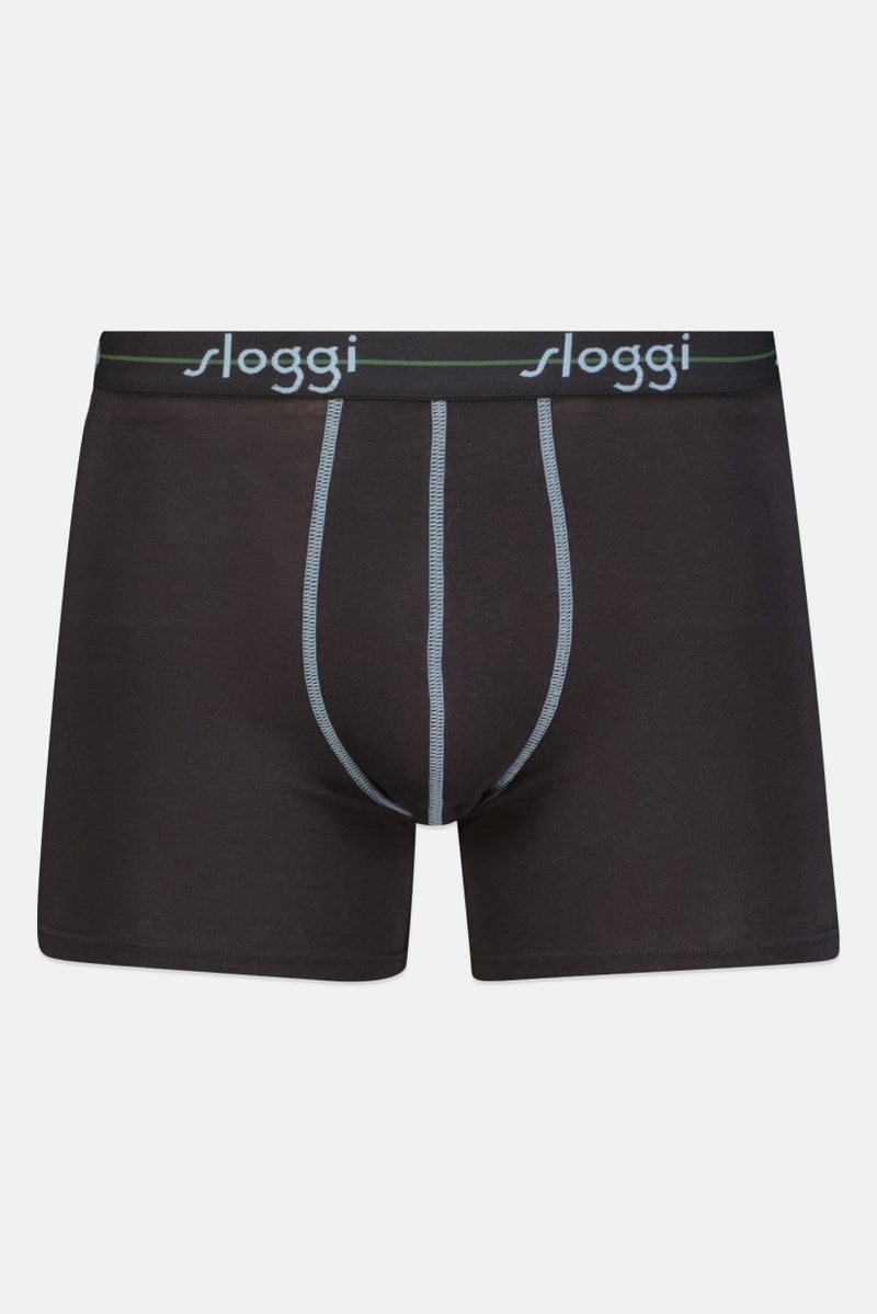 sloggi Men 3 Pieces Brand Logo Boxer Briefs, Multicolor - Image 4