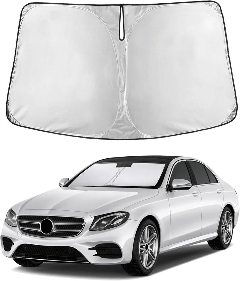 ظلة زجاج أمامي من EcoNour لسيارة Mercedes-Benz EClass 2010-2014 2015 2016، واقي شمس للزجاج الأمامي والنافذة، حاجب وحماية من الأشعة فوق البنفسجية والحرارة، إكسسوارات سيارة - Image 1
