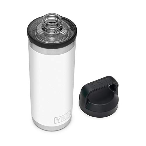 YETI Rambler 18 oz Bottle Vacuum Insulated Stainless Steel with Chug Cap White