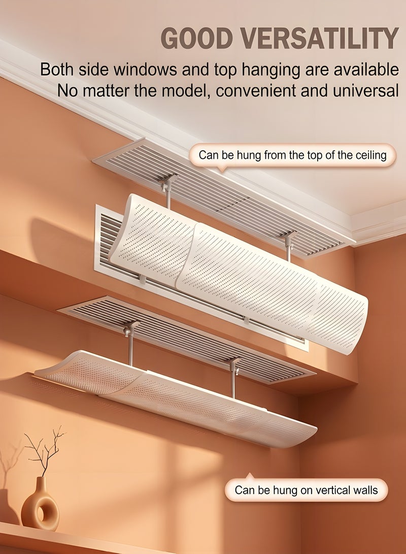Beauenty Central AC Air Flow Deflector, Adjustable and Foldable Windproof Baffle, Cold Air Universal Wind Shield, Air Outlet Grille Baffle, Anti Direct Blowing - Image 5