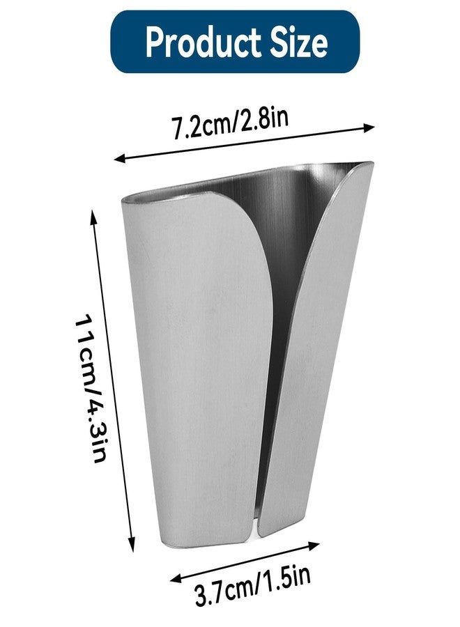 Beufee 2PCS Kitchens Towel Hooks, Adhesive Dish Towel Holder V Type Dish Towel Hanger Stainless Steel Towel Holder Wall Mounted Hanging Hook for Bathroom Over The Door Hook, Brushed Finish - Image 2