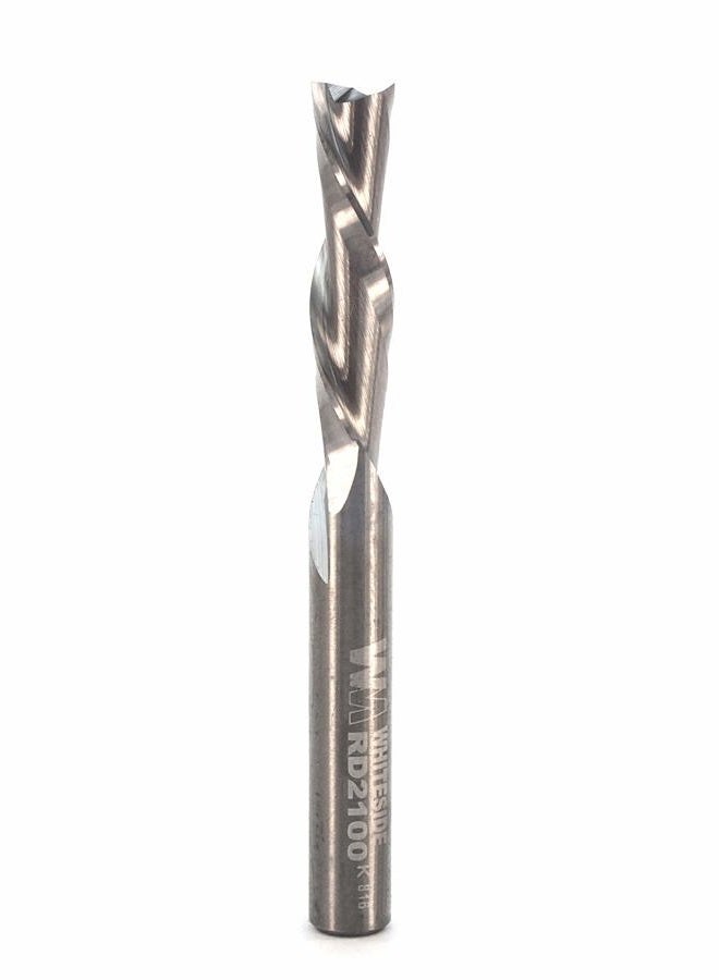 Whiteside Router Bits RD2100 Standard Spiral Bit with Down Cut Solid Carbide 1/4-Inch Cutting Diameter and 1-Inch Cutting Length - Image 1