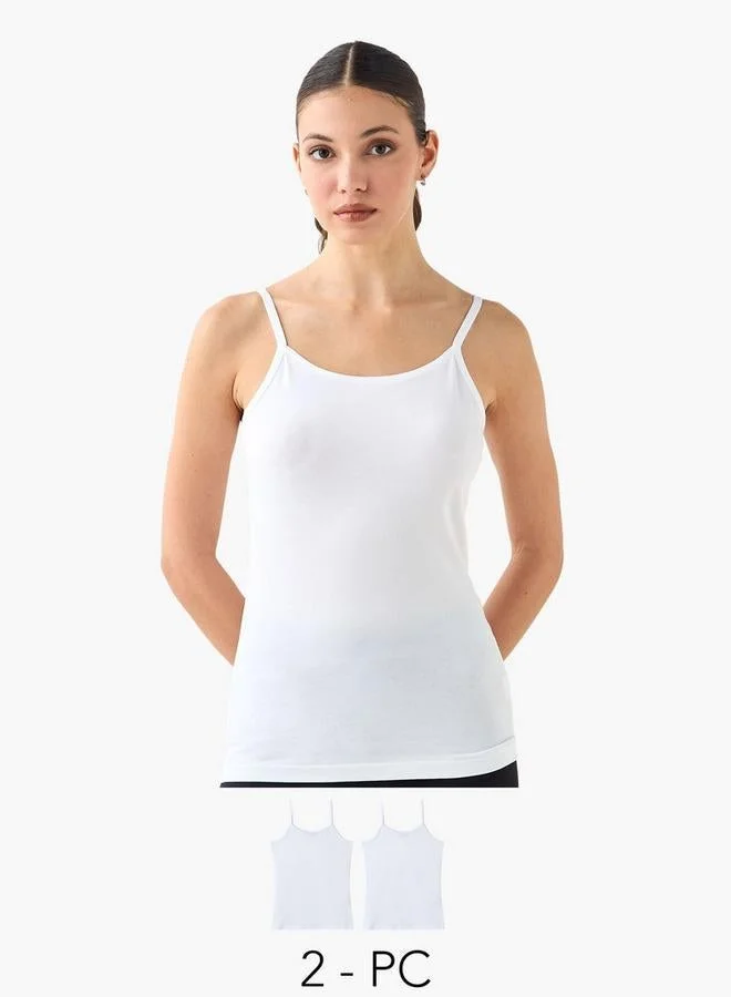 سبلاش فيڤ Set of 3 - Regular Fit Tank Top with Spaghetti Straps