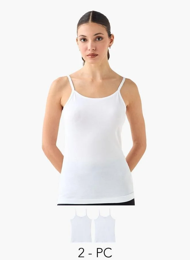 سبلاش فيڤ Set of 3 - Regular Fit Tank Top with Spaghetti Straps