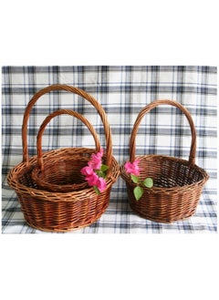 Generic Small Brown Vegetable and Fruit Storage Basket 26X17X10cm  - Image 3