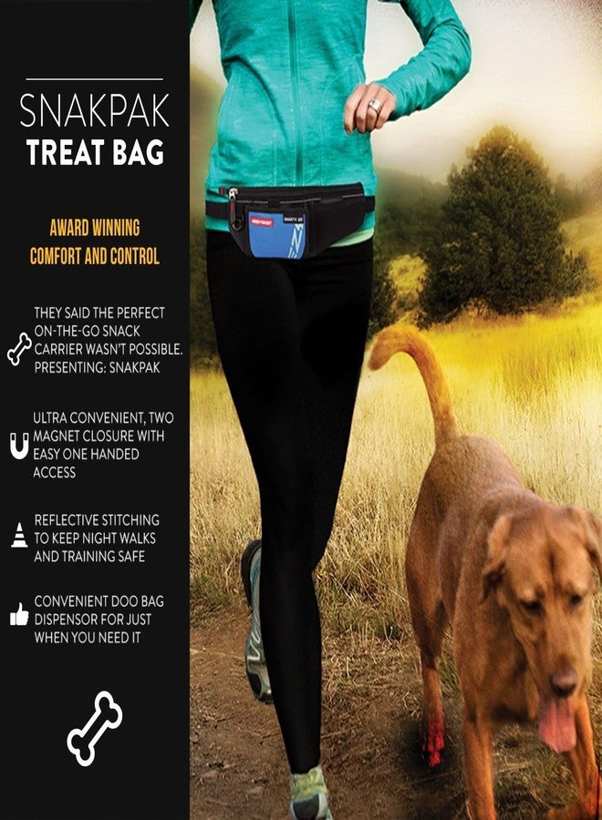 EzyDog SnakPak Go Wearable Dog Treat Bag - Easily Secures Around Waist and is Perfect for Running or Walking - Training Pouch Includes a Bag Storage/Dispenser for Clean-up (Black) - Image 2