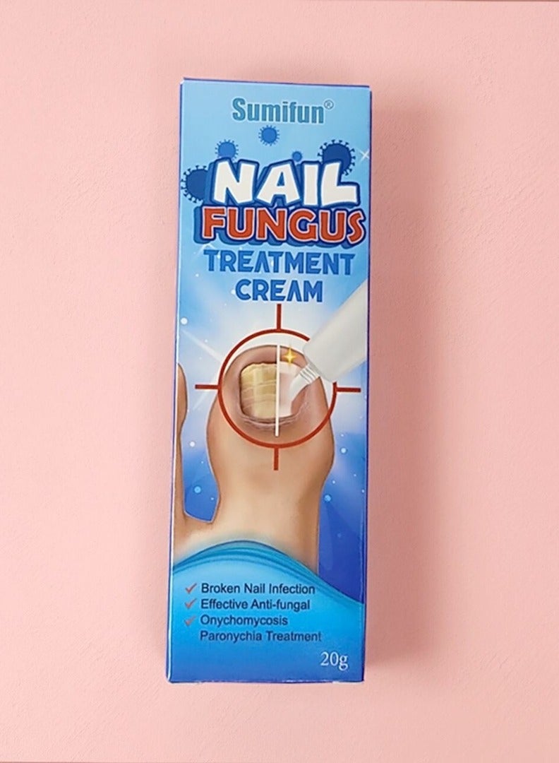 Sumifun كريم علاج فطريات الأظافر يعزز نمو الأظافر يحسن مظهر الأظافر المتقدمة في السن عناية مغذية بالأظافر وتهدئة انزعاج الأظافر كريم إصلاح الأظافر 20 جرام - Image 3