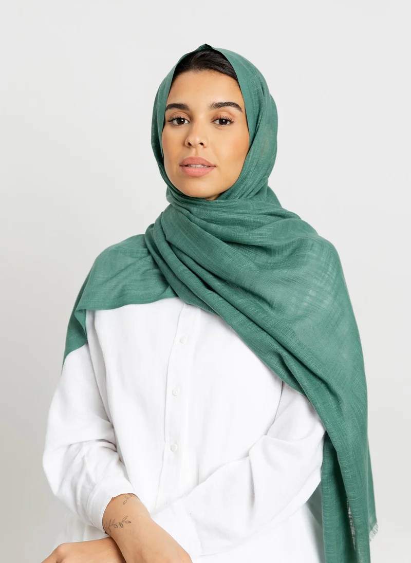 Kaafmeem Pale Green - Cotton Flam Tarha