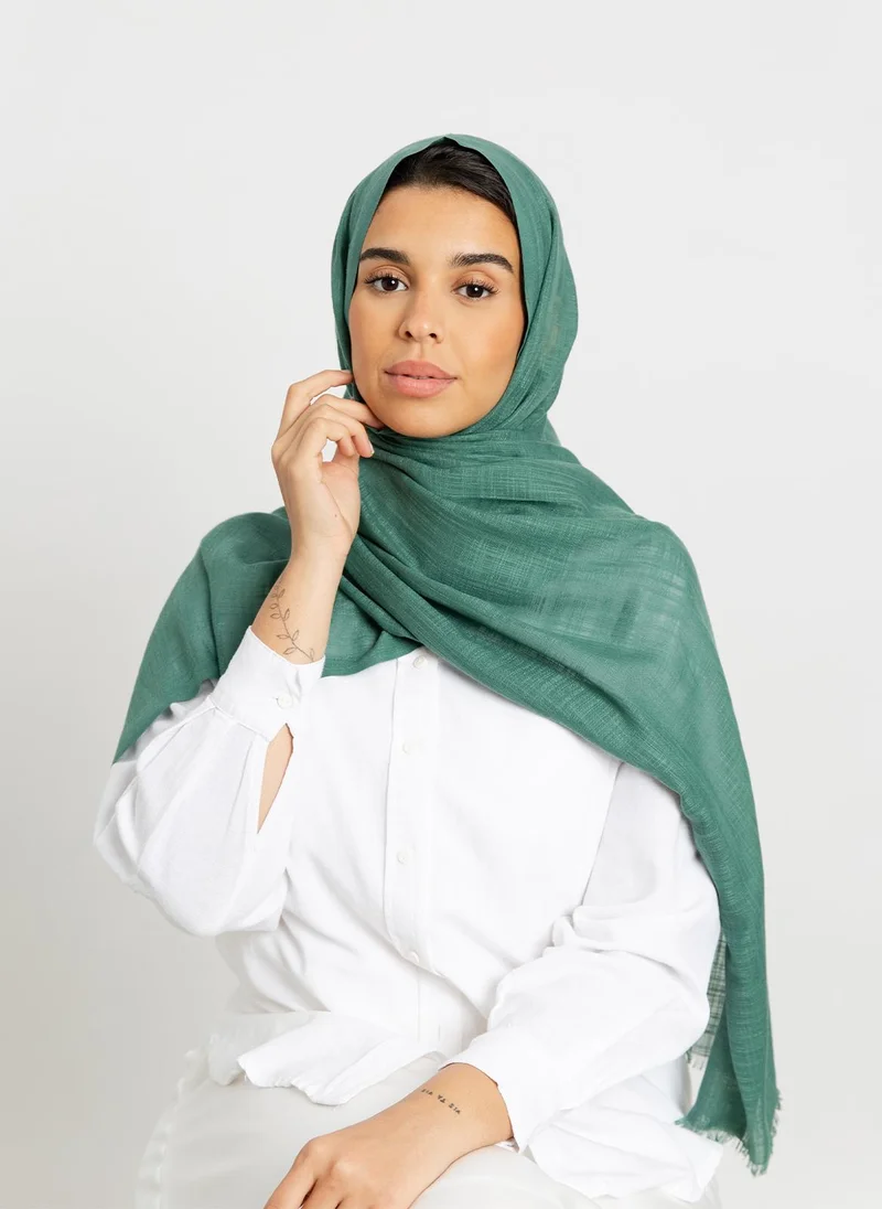 Kaafmeem Pale Green - Cotton Flam Tarha