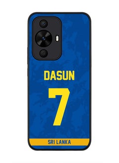 Stylizedd Rugged Black edge case for Huawei nova 12s / Huawei nova 11/ Huawei nova 12 Lite 4G, Slim fit Soft Cover - Team Sri lanka Dasun Shanaka, Jersey No 7  - Image 1