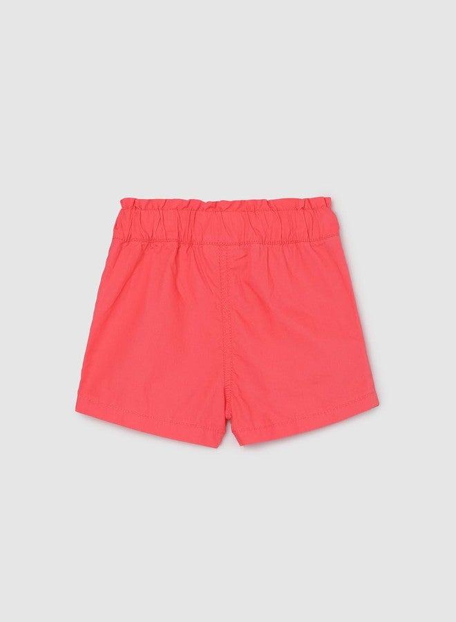 Max Girls Solid Woven Shorts (S24ASHT01ARUST Coral)_6-12M - Image 5