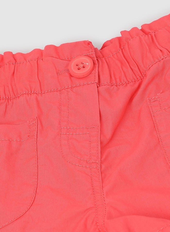 Max Girls Solid Woven Shorts (S24ASHT01ARUST Coral)_6-12M - Image 2