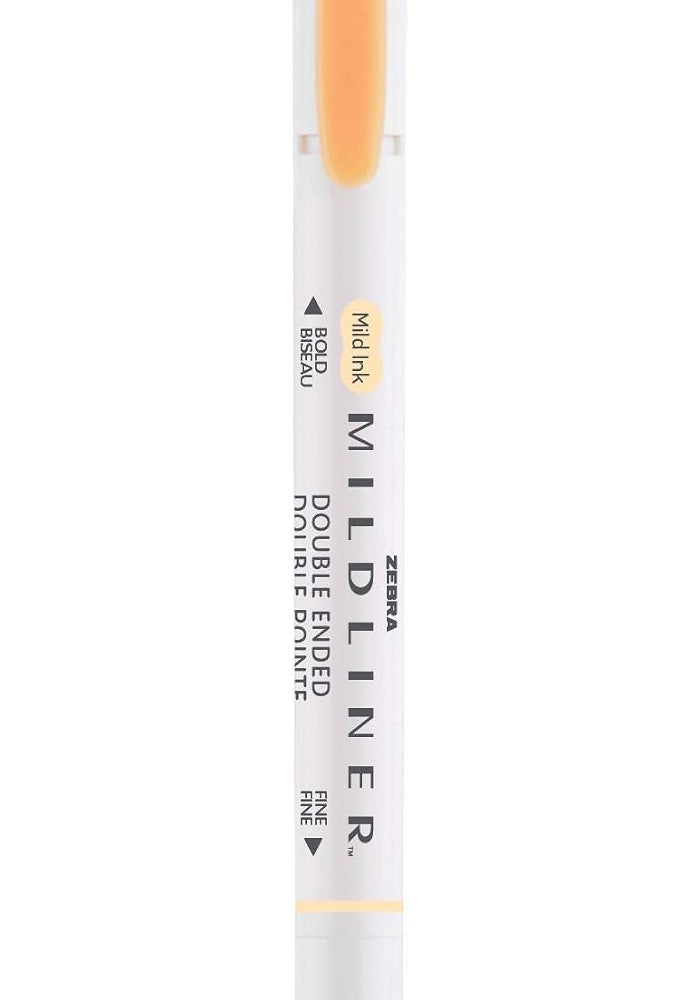 Zebra Pen Mildliner Double Ended Highlighter, Broad and Fine Tips, Orange, 12-Count - Image 2
