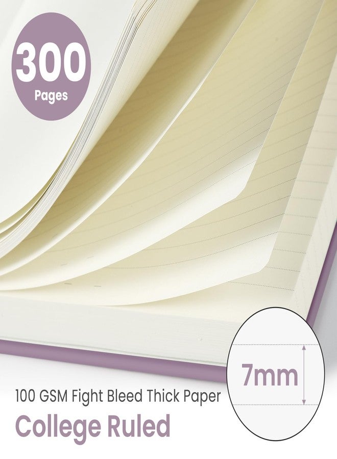 Taja Lined Spiral Notebook Journal for Work, 300 Pages Thick B5 (7.1"x10") College Ruled Journal for Women & Writing, Hardcover Notebook for Note Taking, Perfect for Office Home School Supplies, Purple - Image 2