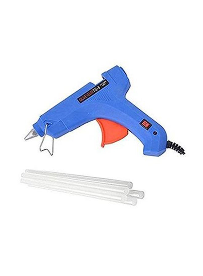 Hot Melt Glue Gun With 7 Refill Stick 100 Watt Blue - Image 1