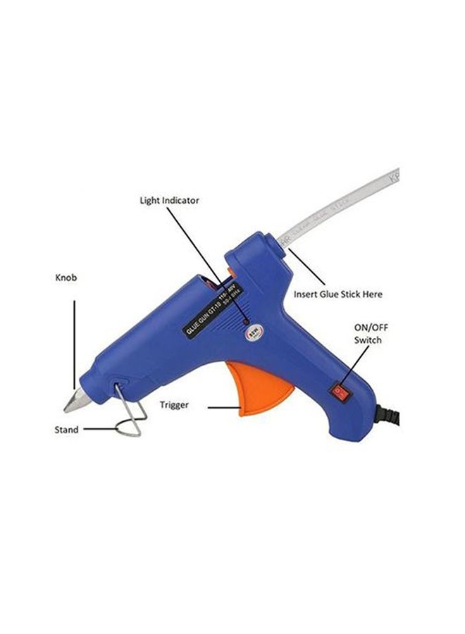 Hot Melt Glue Gun With 7 Refill Stick 100 Watt Blue - Image 3