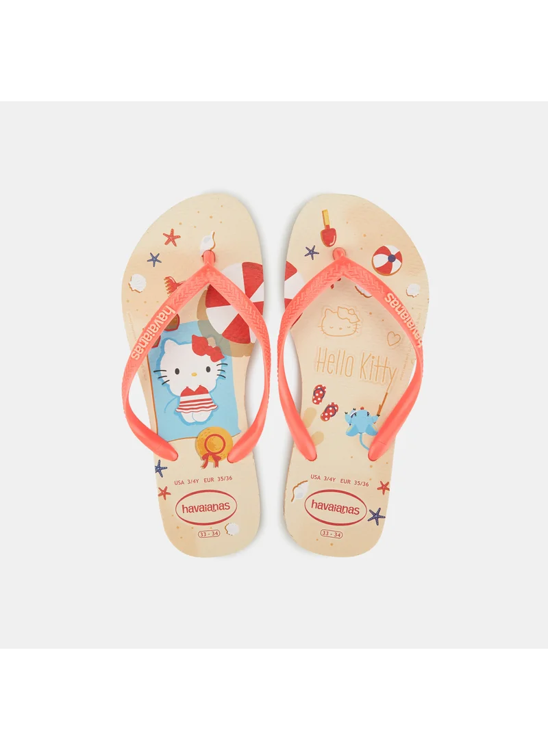 havaianas Kids' Slim Hello Kitty Flip Flops