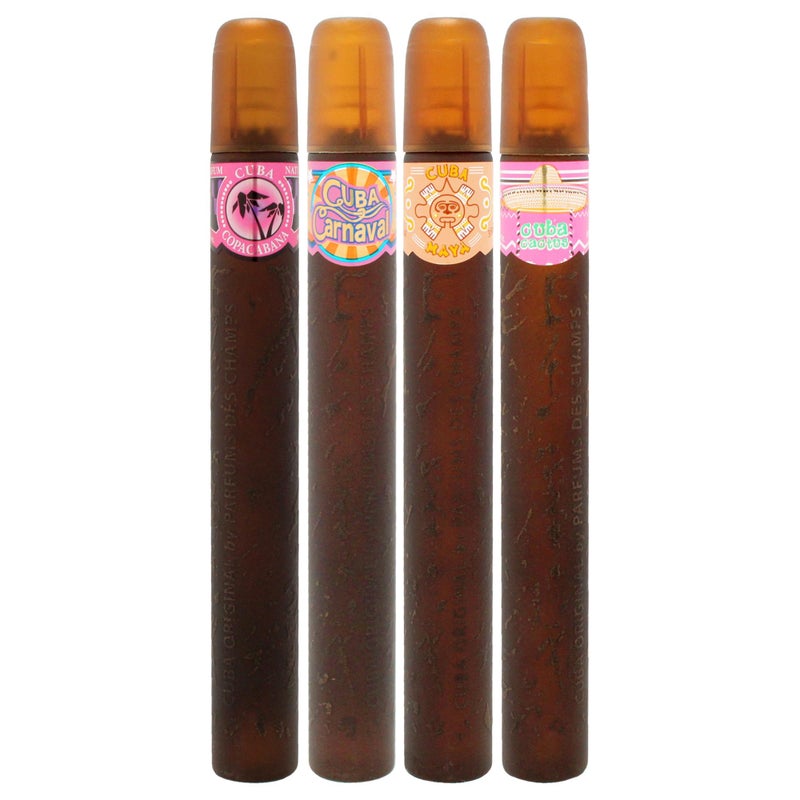 Cuba Champs Cuba Latino Collection By Champs For Women Gift Set (Eau De Parfum Spray 1.17-Ounce/35 Ml of Carnaval, Cactus, Maya & Copacabana) - Image 2