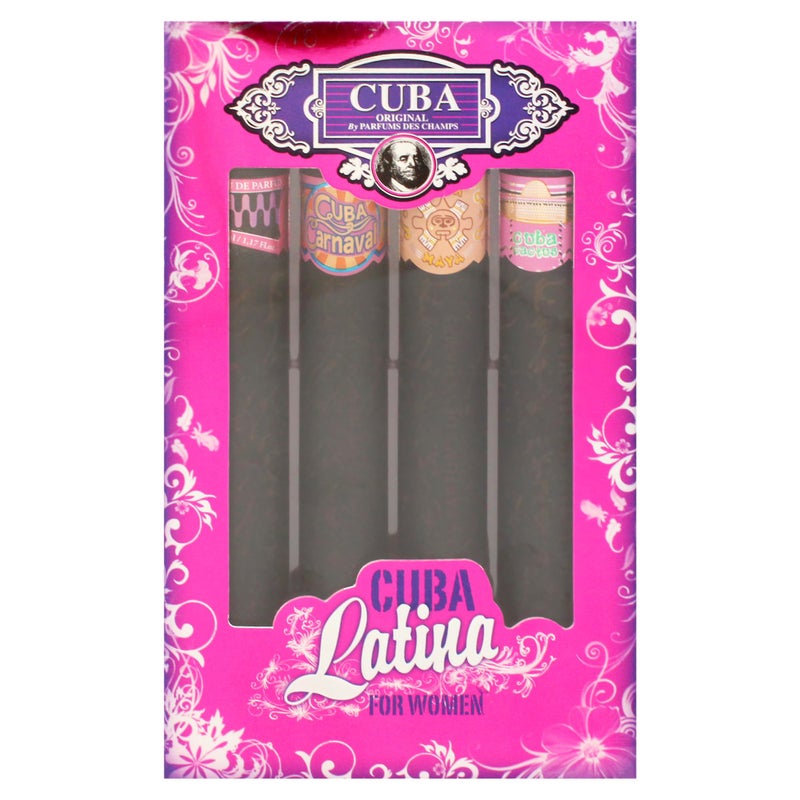 Cuba Champs Cuba Latino Collection By Champs For Women Gift Set (Eau De Parfum Spray 1.17-Ounce/35 Ml of Carnaval, Cactus, Maya & Copacabana) - Image 5