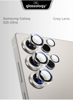 glassology Samsung Galaxy S24 Ultra Camera Lens Guard, Shatterproof, High Transparency, Case Friendly design, Premium Tempered Glass, Ensure durability and clarity. Silver  - Image 1