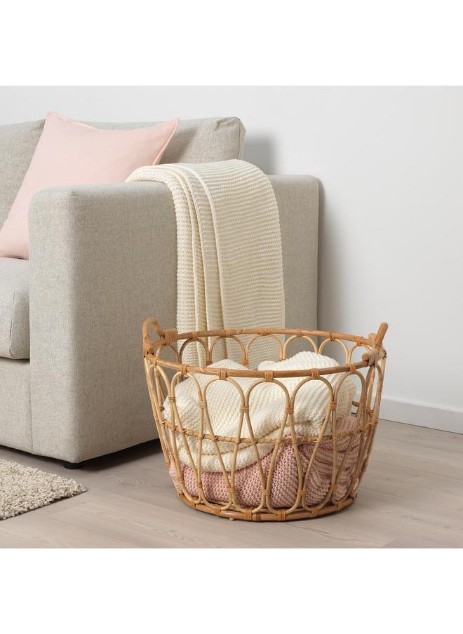 Generic - Basket, rattan, 54x39 cm - Image 1